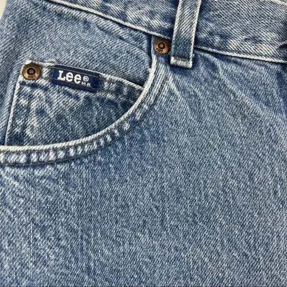 RARE Upside Down Label Vintage Lee Mom 90s Jeans 24" Waist - Picture 6 of 16
